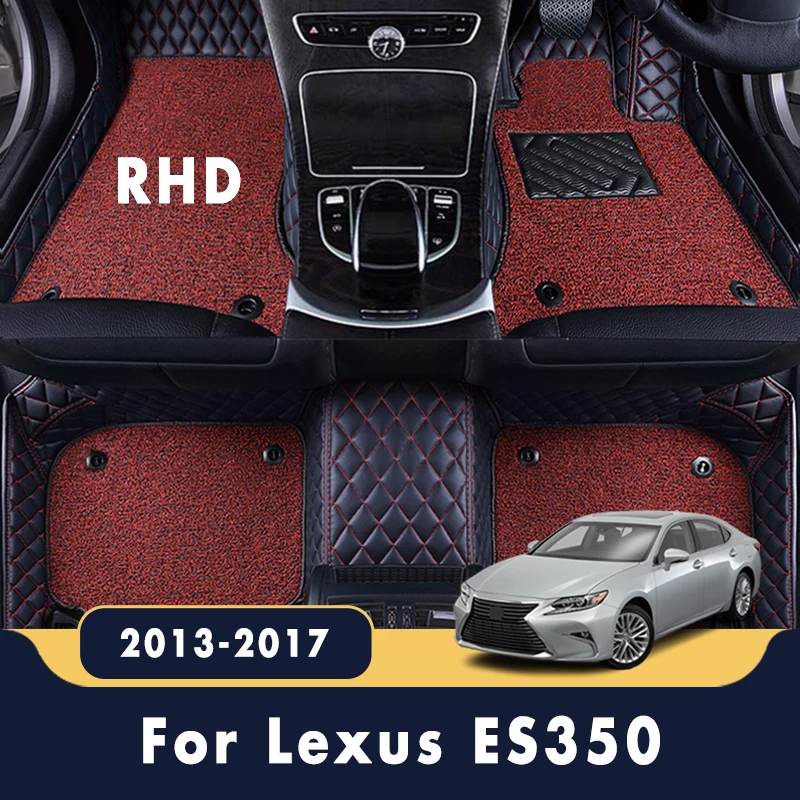 

RHD Luxury Double Layer Wire Loop Carpets Car Floor Mats Protector For Lexus ES ES250 ES300h ES350 2017 2016 2015 2014 2013