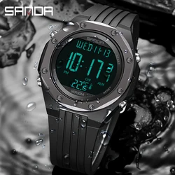 Men's Watch Temperature Display Digital Watch Outdoor Sports 50M Waterproof Clock Mountaineering Trekking Watch