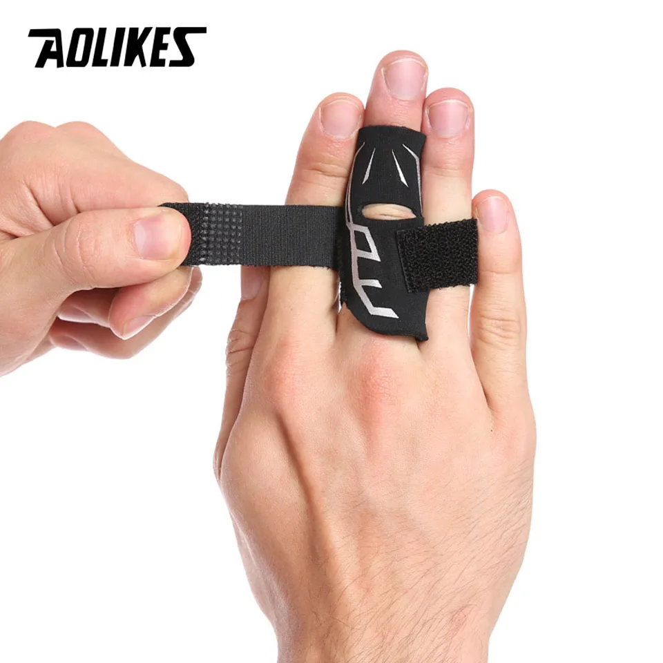 Aolikes Sport Finger Splint Guard Bands Bandage Support Wrap Basketball Volleyball Football Fingerstall Sleeve Caps Protector