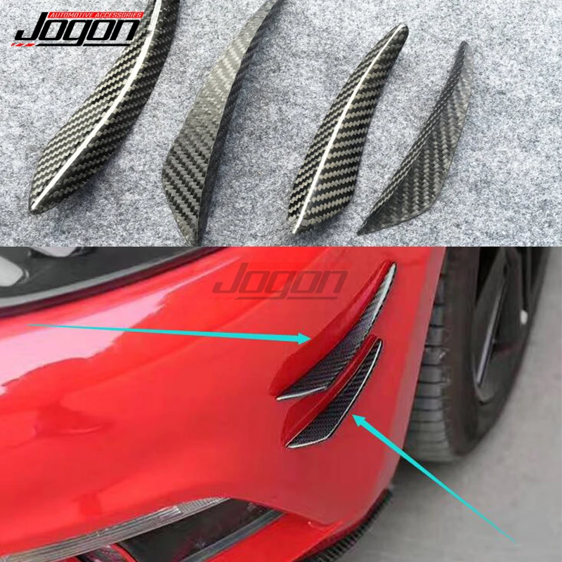 For BMW M2 E90 E92 M3 M5 M6 E93 F10 F12 F13 F16 F87 Accessories Carbon Fiber Front Bumper Side Canard Wing Splitter Spoiler