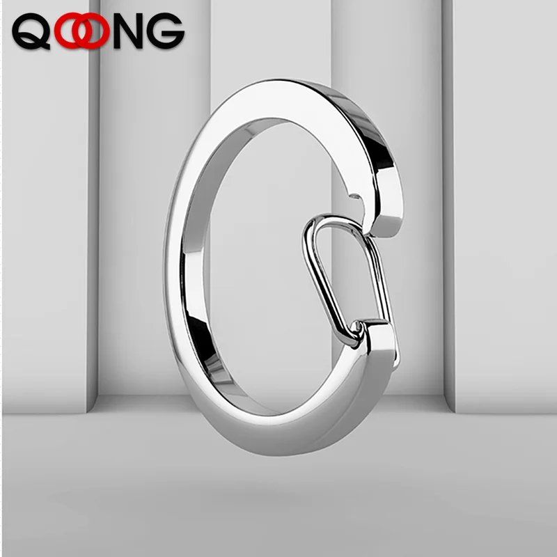 2 PCS Spring Opening Key Chains 304 Stainless Steel Key Ring Holder Accessories For Jewelry DIY Findings Component Keyrings Q22