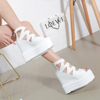 14CM summer wedge with women sandals European American fashion platform sandals muffin wedges with high heel fish mouth sandals