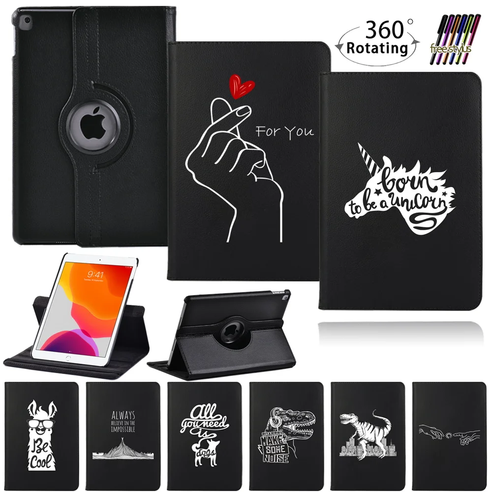 

For IPad 2 3 4/Mini 4 5 360 Degrees Rotating PU Leather Cover for IPad 5th 6th 7th 8th Gen Tablet Case with Wake-up Function