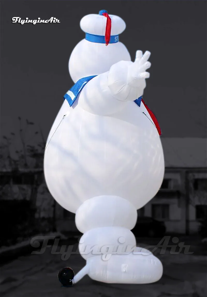 3m/5m/6m في الهواء الطلق هالوين شخصية بيضاء نفخ Ghostbusters الوحش البقاء Puft الخطمي رجل للفناء والحديقة