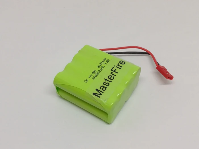 10 stks/partij MasterFire Nieuwe 9.6 V AAA 800 mAh NI-MH Batterij Cel Oplaadbare NiMH Batterijen Pack met JST Plug voor medische Apparatuur