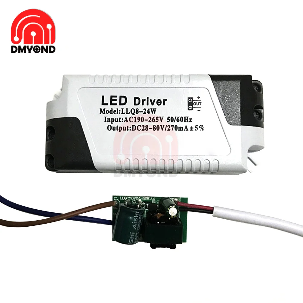 AC180-240V Constant Current DC LED Drivers 8-18W 8-24W Constant Current LED Power Supplies With DC Female Socket 280mA Drivers