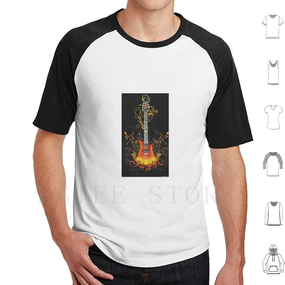 Musical Instrument Gitar Art T Shirt Print Cotton Musical Instrument Music Music Lover Gitar Lover Instrument Lover Playing