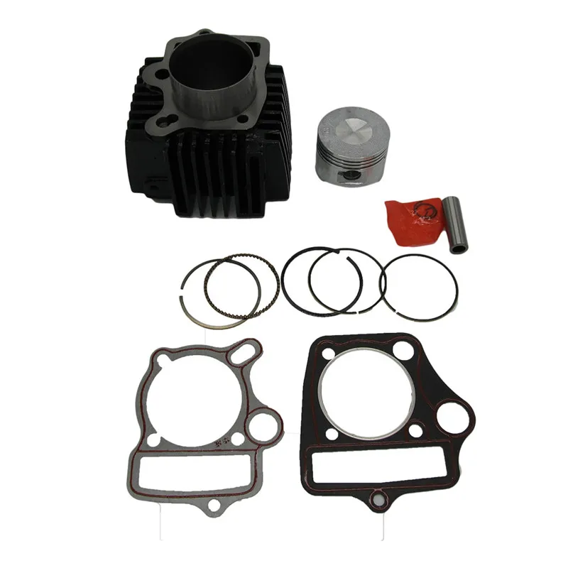 52.4mm Cylinder Head Assembly with Gaskets Pistons Set for 110cc 107CM Engines ATV Quad Dirt Bike Go Kart