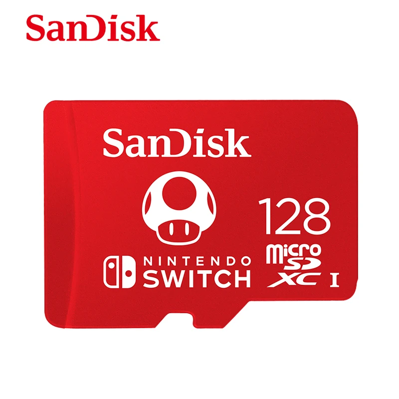 Карта micro sd SanDisk в новом стиле, карта памяти SDXC на 128 ГБ, 64 ГБ, 256 ГБ для Nintendo Switch, TF-карта с адаптером