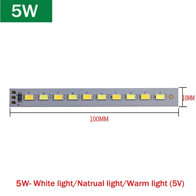 DC5V ściemniania chip LED 5/10/12W powierzchni źródło światła SMD 5730 LED światła koraliki DIY Tricolor regulowana dioda żarówka biały ciepły biały