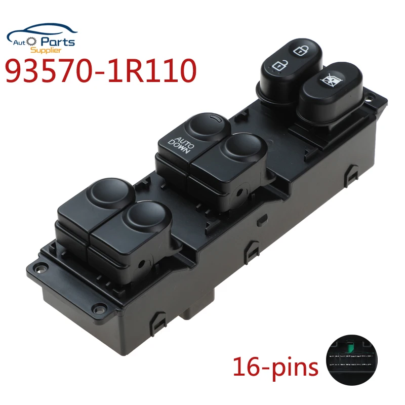 Front left driver side window electric switch For Hyundai Accent 2010-2014 93570-1R110 935701R110 93570-1R111