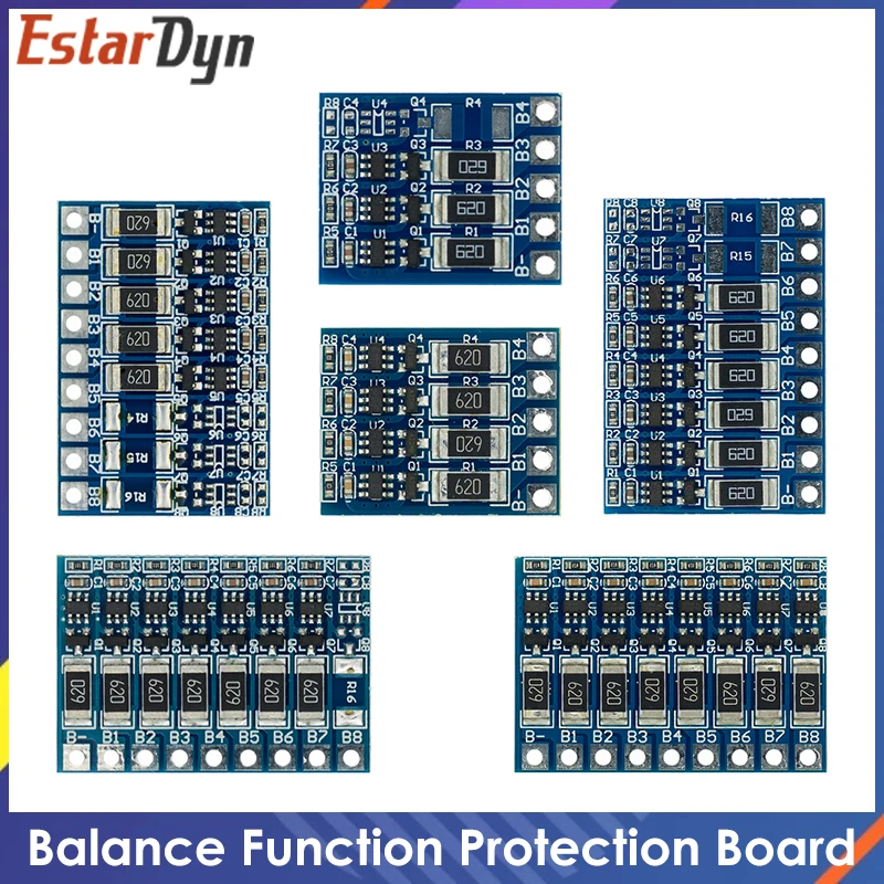 5S 21V 4.2V Balance Function Protection Board 68mA 5S Li-ion Lipo Battery Lithium 18650 Batteries Balanced 3S 4S 5S 6S 7S 8S