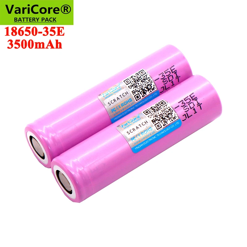 VariCore Original 3.7V 3500mAh INR18650-35E Max 13A Discharge Power Battery For Mobile power,Flashlight batteries