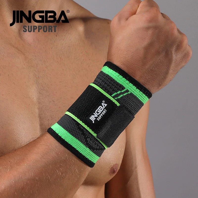 JINGBA SUPPORT Nylon wrist band men Tennis Badminton Brace Wristband Support weightlifting Bandage Wrist Support Protective gear