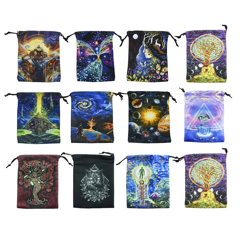 

Tarot Cards Tablecloth Storage Bag Oracle Guidance Divination Fate Deck Board Games Family Playing Card Game Witchcraft Supplies