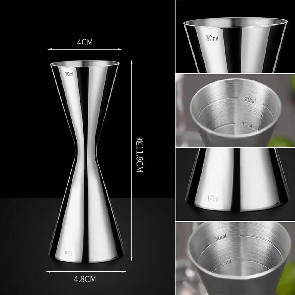 Stainless Steel Measure Cup Double Head Bar Party Wine Cocktail Shaker Jigger