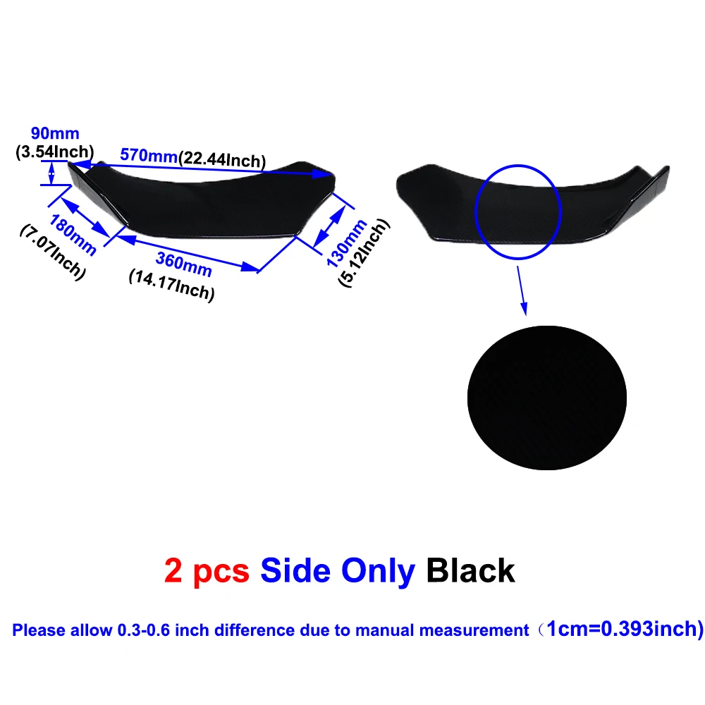 Black 2pcs per set