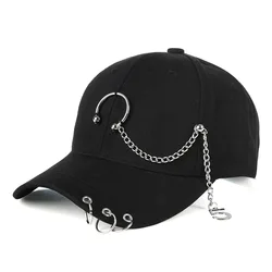 Ring chain Skull Embroidery Snapback Fashion Sports Hats Panama Unisex Cotton Outdoor Baseball Cap For Men & Women Cap