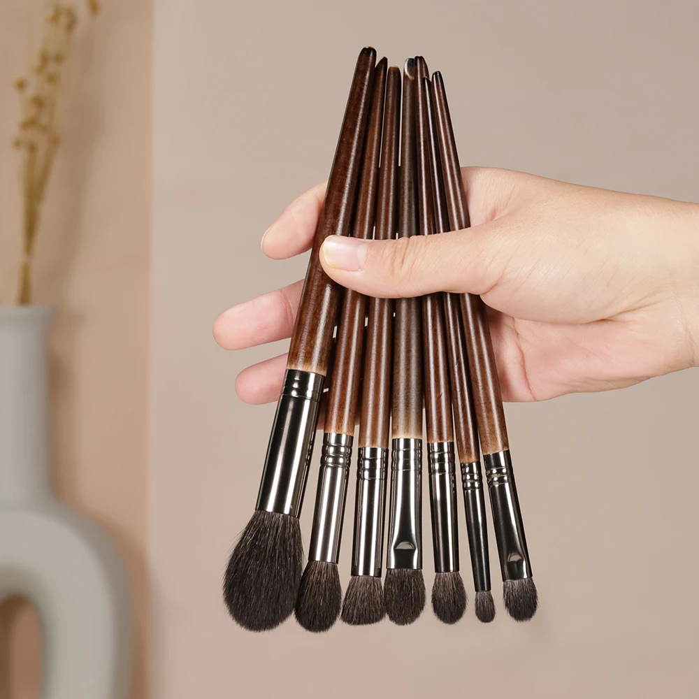 OVW Pro Makeup Brushes Set Cosmetic Powder Foundation Goat Hair Eyeshadow Eyeliner Brush Kits Make Up Brush Tool