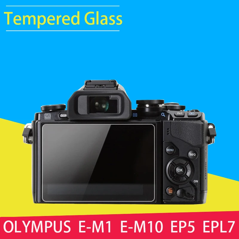 

BIZOE Camera Screen Protector Tempered Glass LCD Film For Olympus E-M1 E-M10 EP5 EPL7