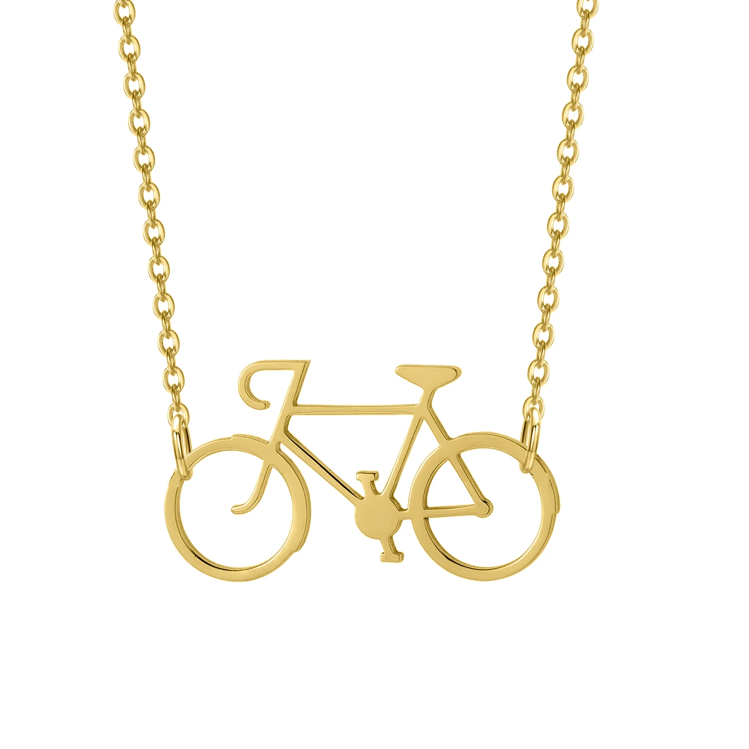 Bicycle 925 Sterling Silver Pendant Fashion Necklace Classic Womens Jewelry Girlfriend Birthday Romantic Gift For Men Souvenir