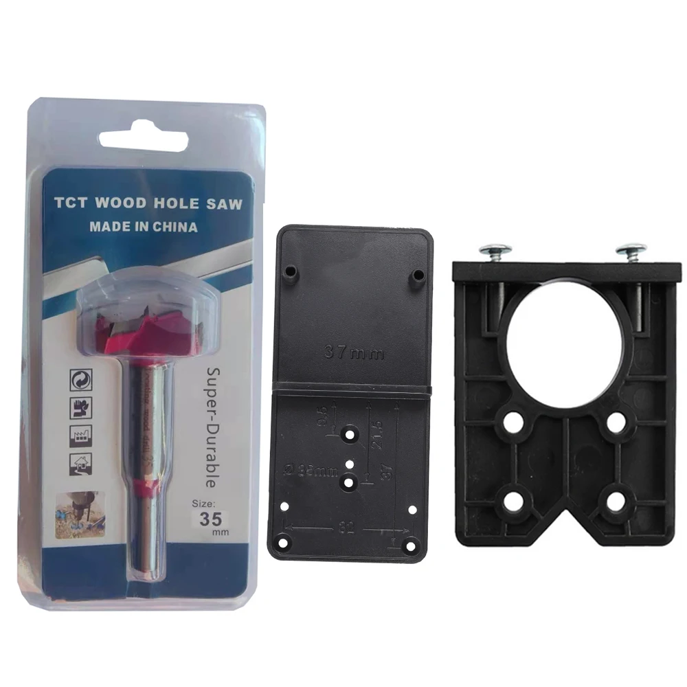 Juego de brocas de taladro rosa, taladro de 35/40mm, bisagra de perforación, agujero de taladro, localizador, bisagra, instalación de puerta, plantilla artesanal, herramienta de carpintería, nuevo tipo