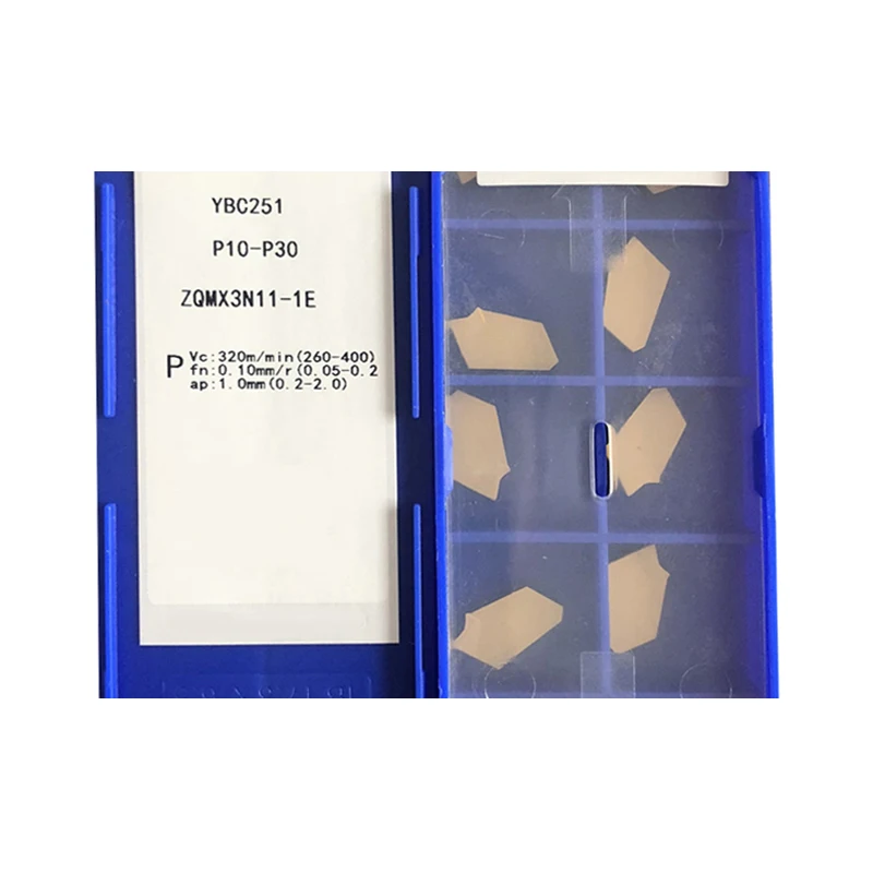 ZQMX3N11-1E de carburo de ranurado YBC251, ZQMX4N11-1E ZQMX5N11-1E Original, ZQMX, soporte ZQ y SPB para acero