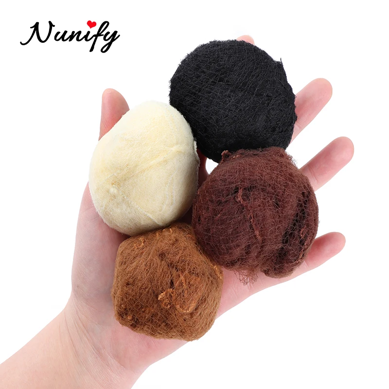 Nunify 5 Nylon Tóc Lưới Vô Hình Xả Tóc Lưới Váy Múa Snoods Lưới Búi Tóc Lưới Vô Hình Thun Edge lưới Tóc