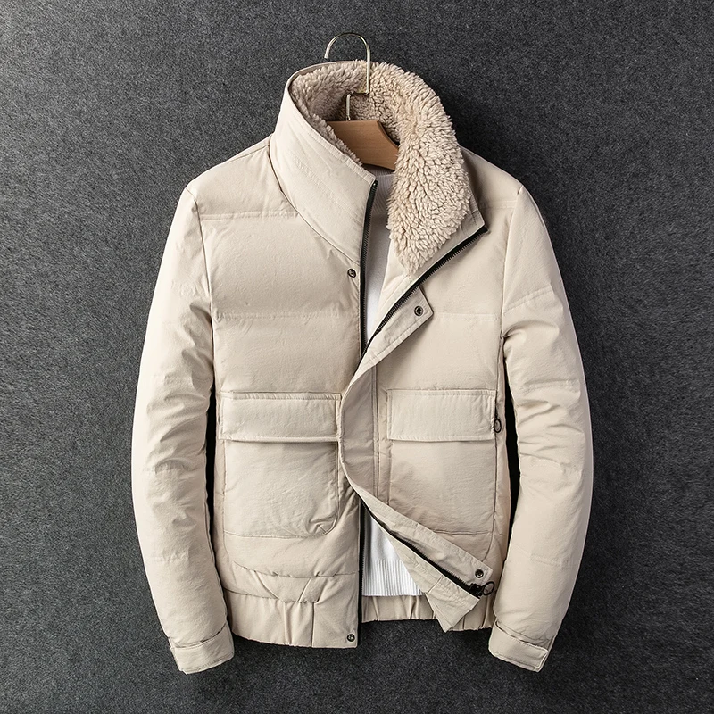 2021 Winter 80% White Duck Down  New Arrival Men's High Quality Thick Coat Male Fashion Jacket Thick Warm Male Outerwear