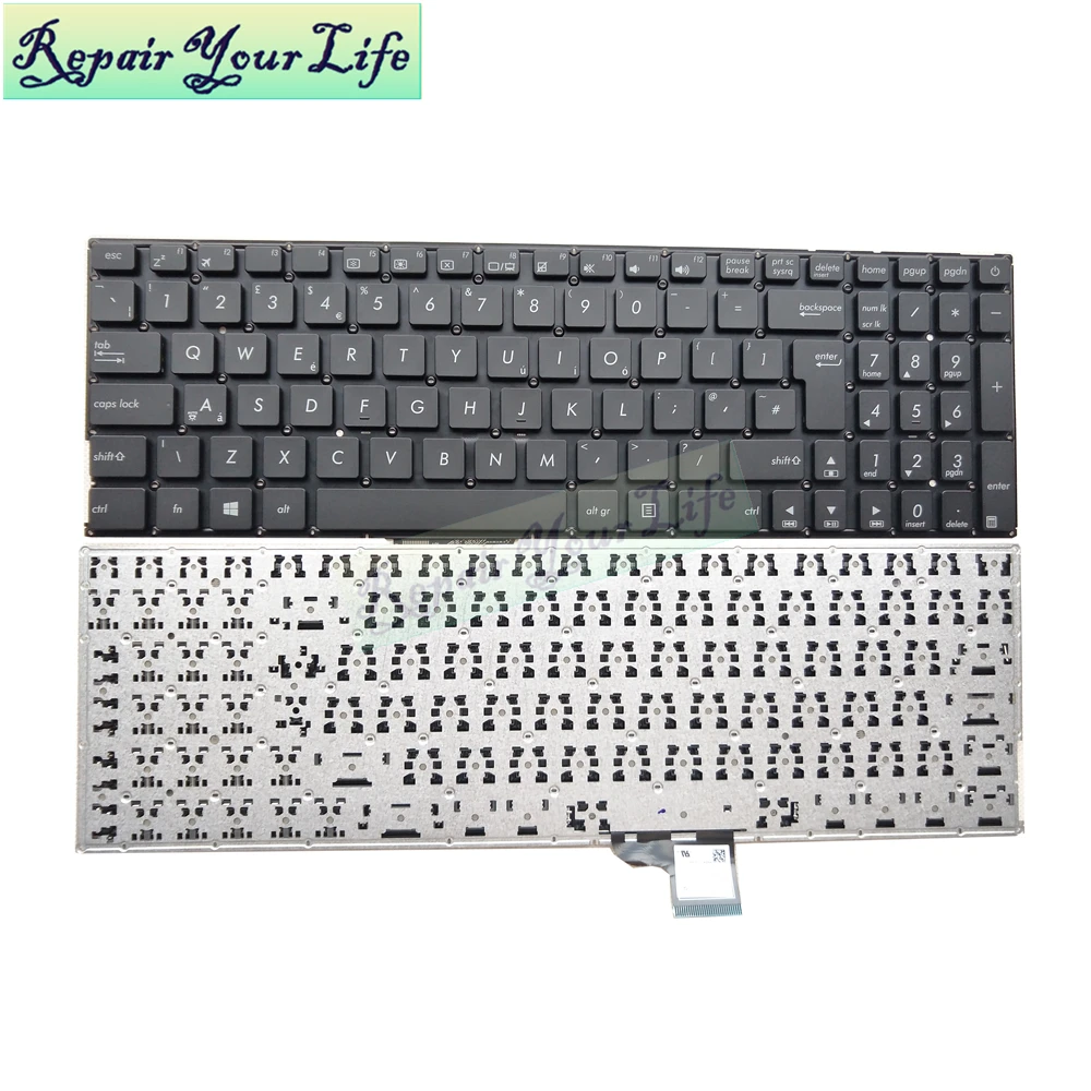 UX510 Italy UK UA/Ukrainian keyboard for ASUS UX510UA UX510UW UX510UX UX510UXK UX510UWK V510U u5000u 0KNB0-6722IT00 0KN0-UQ1IT13