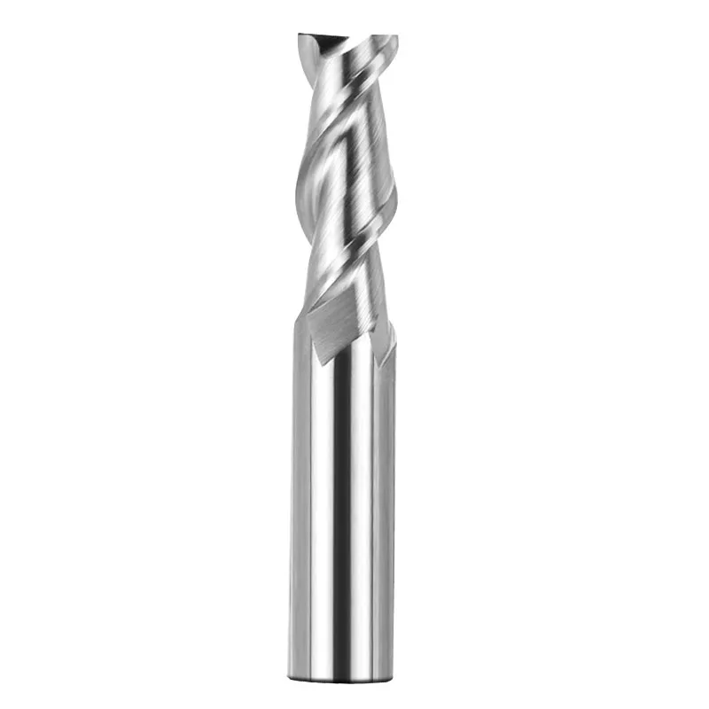 TuGe milling tools HRC55 CNC tools 2 flute flat end mills carbide tungsten milling cutter for woodworking Aluminum copper