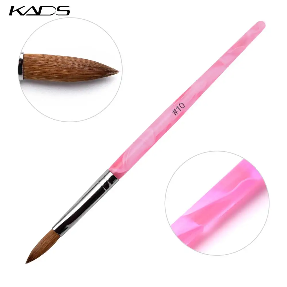 

KADS Kolinsky Acrylic Nail Brush Gel Extension Painting Dotting Pen Carving Tips Manicure Salon Nail Art Tool 2#/4#/6#/8#/10#