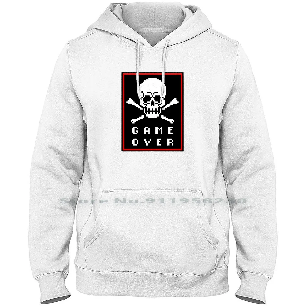 Skull Pop Art Tatoo Men Hoodie Sweater 6XL Big Size Cotton Joystick Pop Art Tatoo Style Stick Skull Tick Game Kids Art Pop Hop