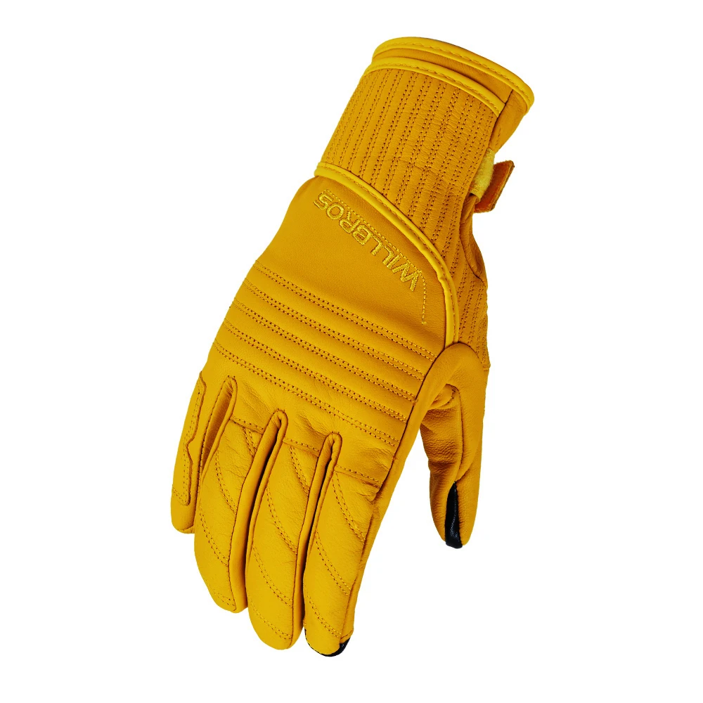 

Abbey Road Retro Classic Gloves Touch Screen Leather Guantes Motorcycle Motorbike Motor Yellow Luvas Mens Unisex