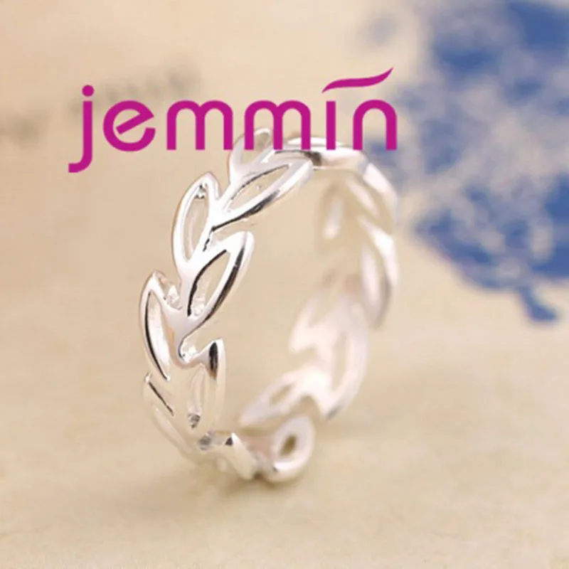 Bohemian Vintage 925 Silver  Leaf Rings for Women Bijoux Gift Female Adjustable Size Finger Rings Anillos Wholesale