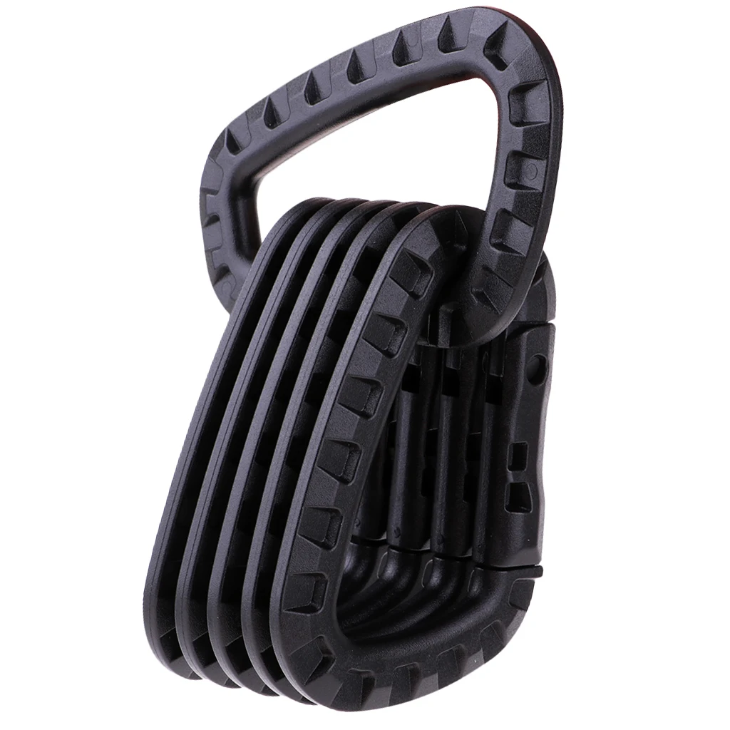 6/3pcs Tactical Carabiner Carabina Karabiner Clip Plastic Cadet Hiking Camping