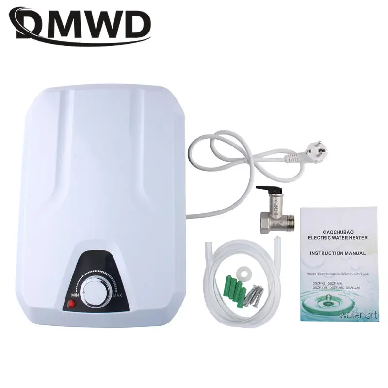 DMWD-Chauffe-eau électrique instantané 8L, 110V, thermo-induction, pour la cuisine, chauffage rapide de l\'eau, eau chaude