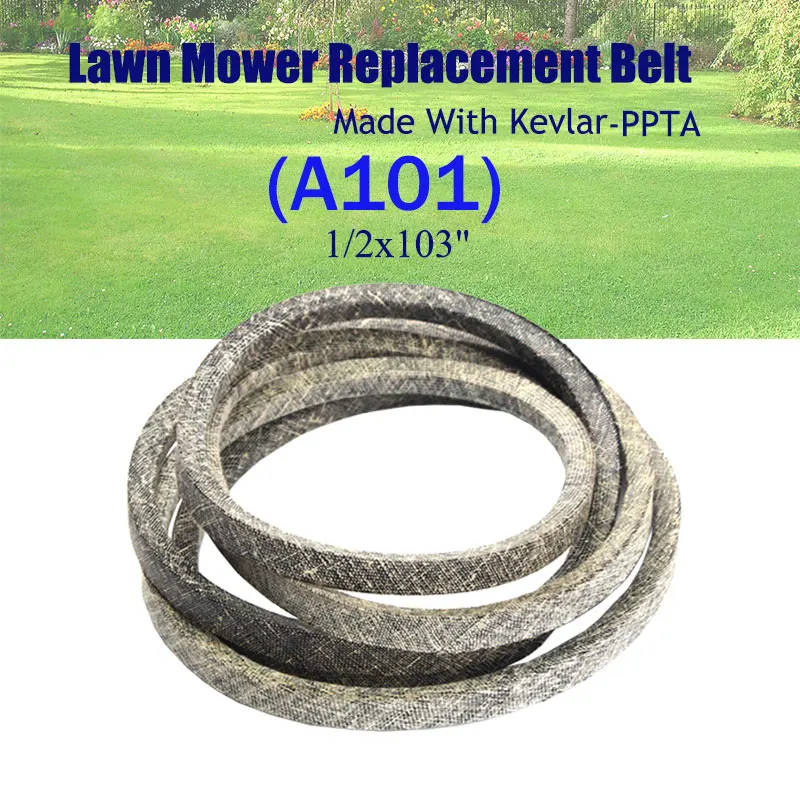 Replacement Belt Make With K/evlar Mower  For J/ohn Deere GX20072,GY20570 754-04219, Dry Cloth Para Aramid Fiber 1/2x103