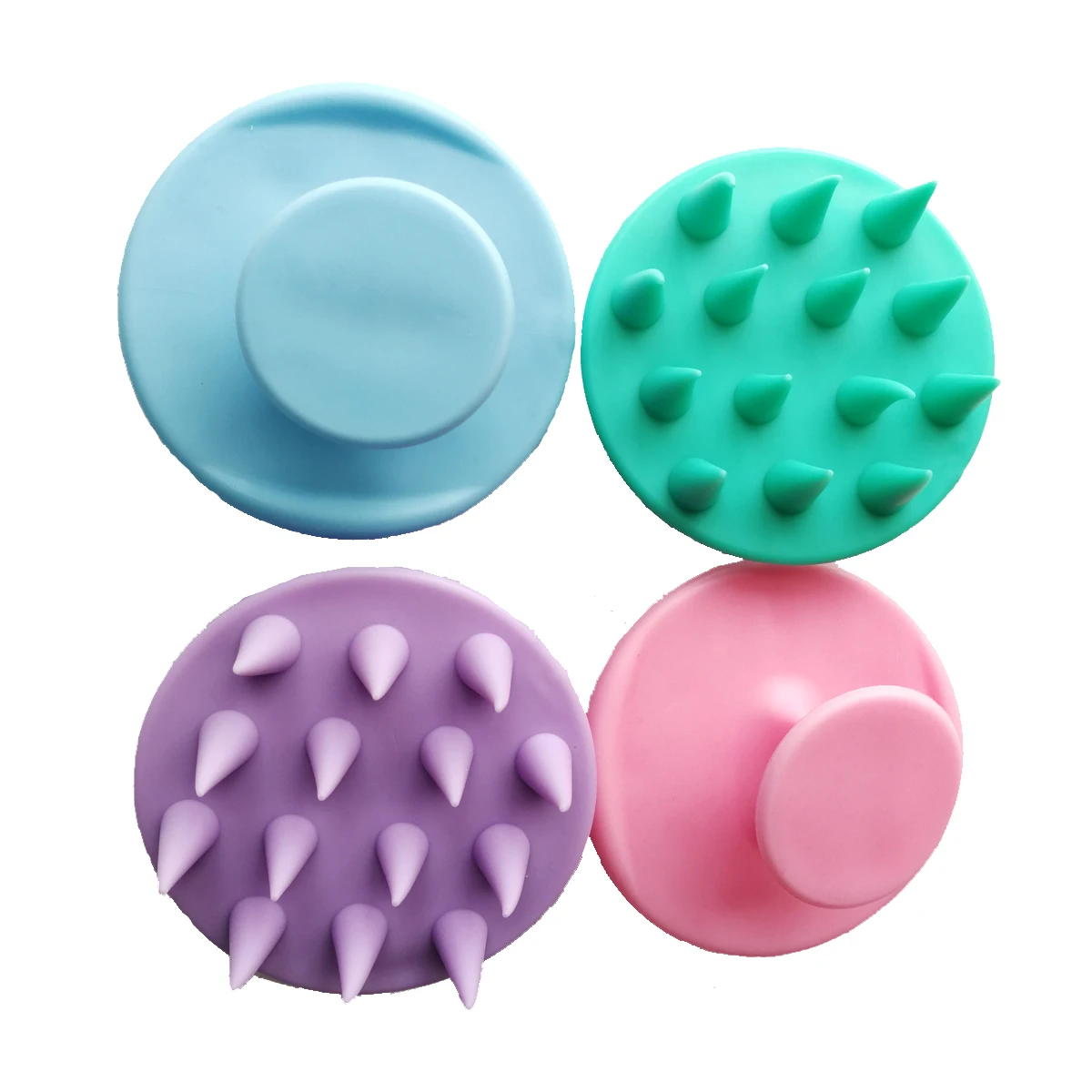 1PCS Body Silicone Hair Massage Scalp Hair Brush Shower Bath Spa Slimming Washing Comb