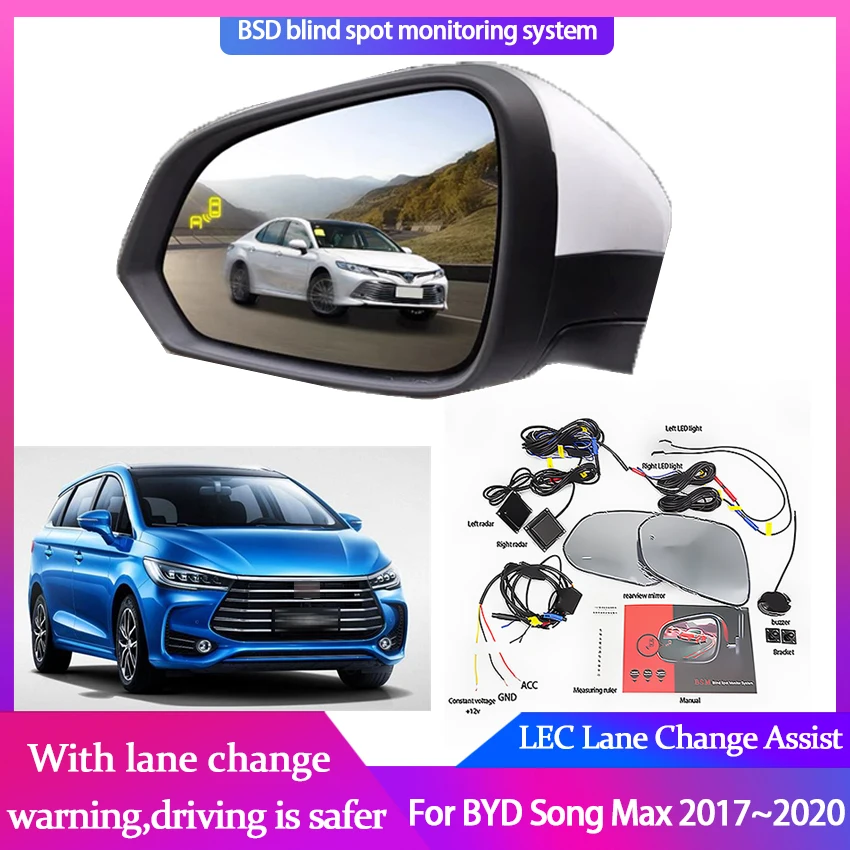 

Millimeter Wave Radar Blind Spot Monitoring BSA BSD BSM for BYD Song Max 2017~2021 Assist Driving Parallel Safety Change Assist