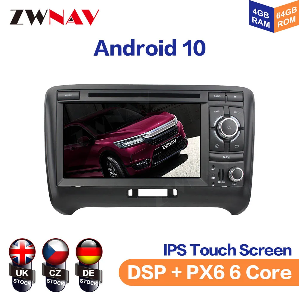 Android  IPS Screen For Audi TT 2006-2013 Screen Car Multimedia Player Navigation Audio Radio Stereo Head Unit