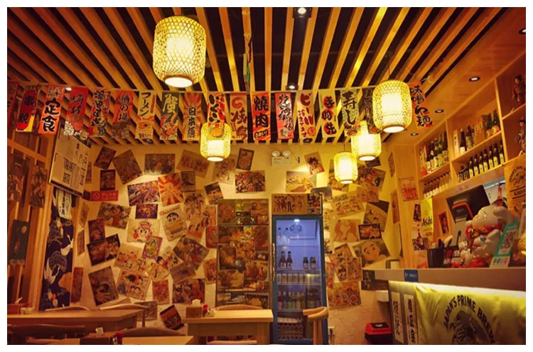 Maßgefertigtes Japanisches Kleines Banner, Farbiges Genshin Impact Hängebanner, Restaurant-Dekoration, Wohnbereich-Wein-Pongee-Hausdekoration – Detail 15