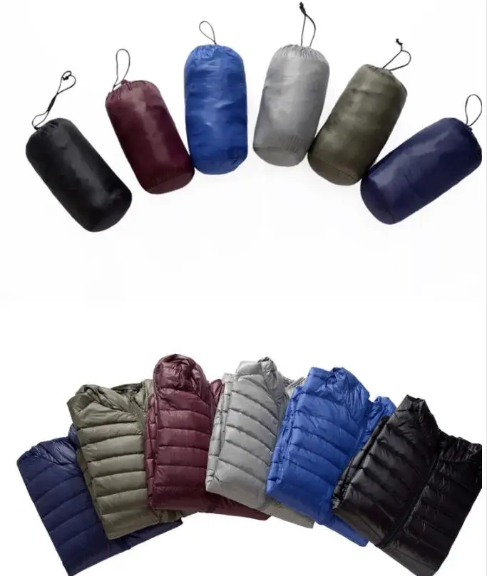 2026 Men's Lightweight Warm Coat, Winter Parkas Jacket Royal Blue Black Gray Red Green Male Light and Thin Coats