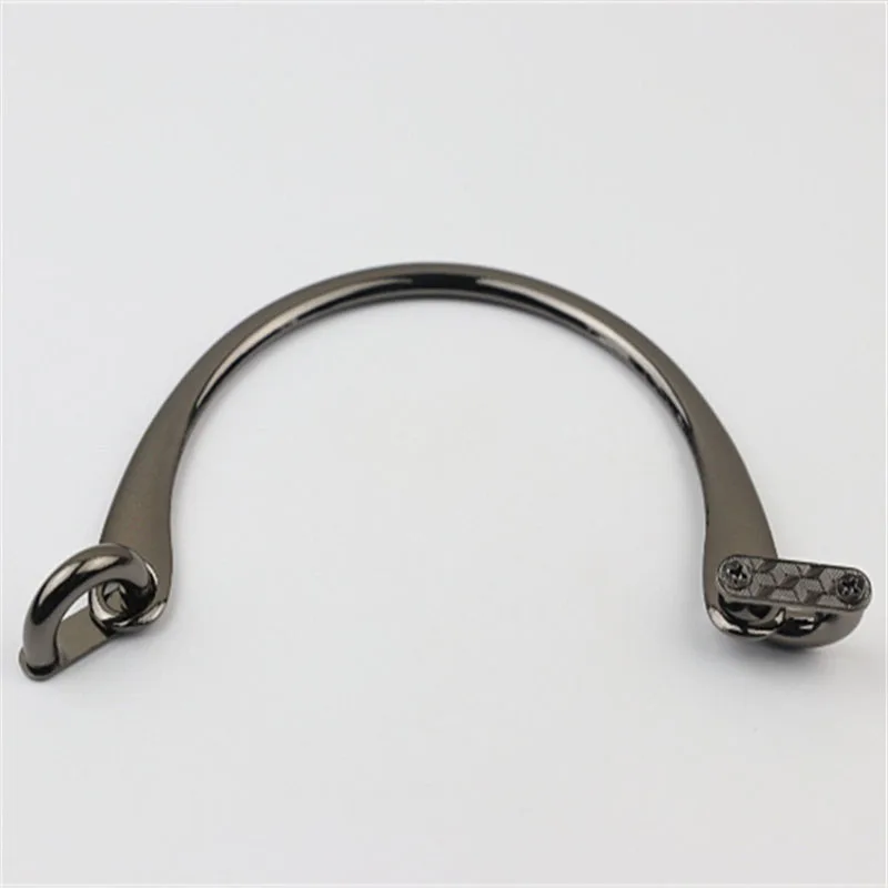 12cm Metal Bag Handles Handbag Replacement Handle Ring Clasp Clutch Crossbody Bags Accessories DIY Leather Craft