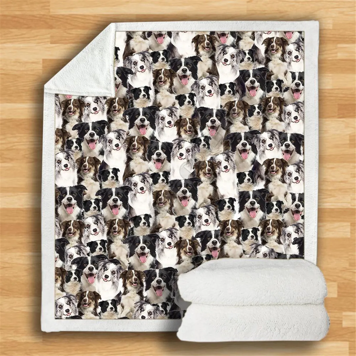 

French Bulldog Premium Fleece Sherpa 3D printed Fleece Blanket on Bed Home Textiles Dreamlike