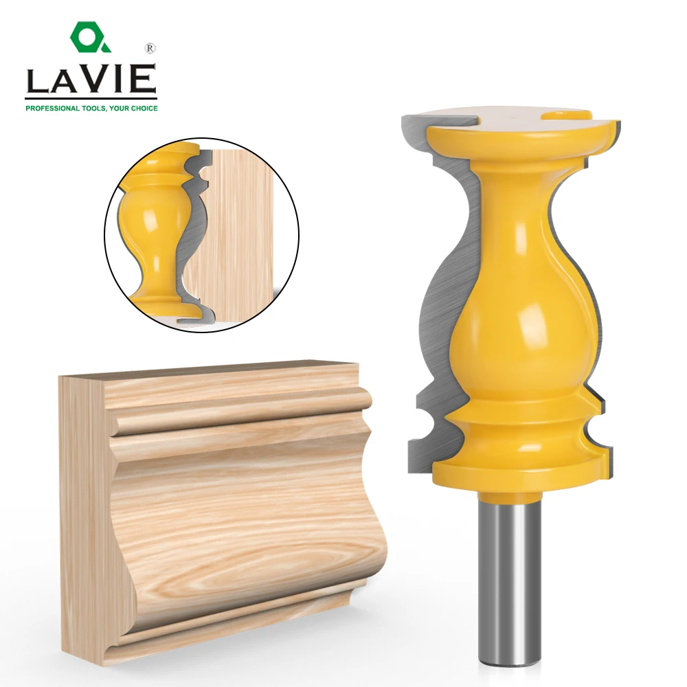 LA VIE-broca de enrutador de línea de mango tipo S, 12mm, 1/2, cortador de madera para carpintería, corte de fresado de madera MC03112, 1 ud.