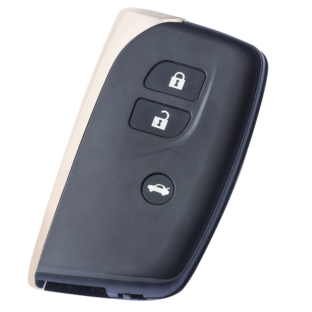 DIYKEY Smart Remote Key Shell Case Replacement Fob 3 / 4 Button for 2013 2014 2015 2016 2017 Lexus LS460 LS600H