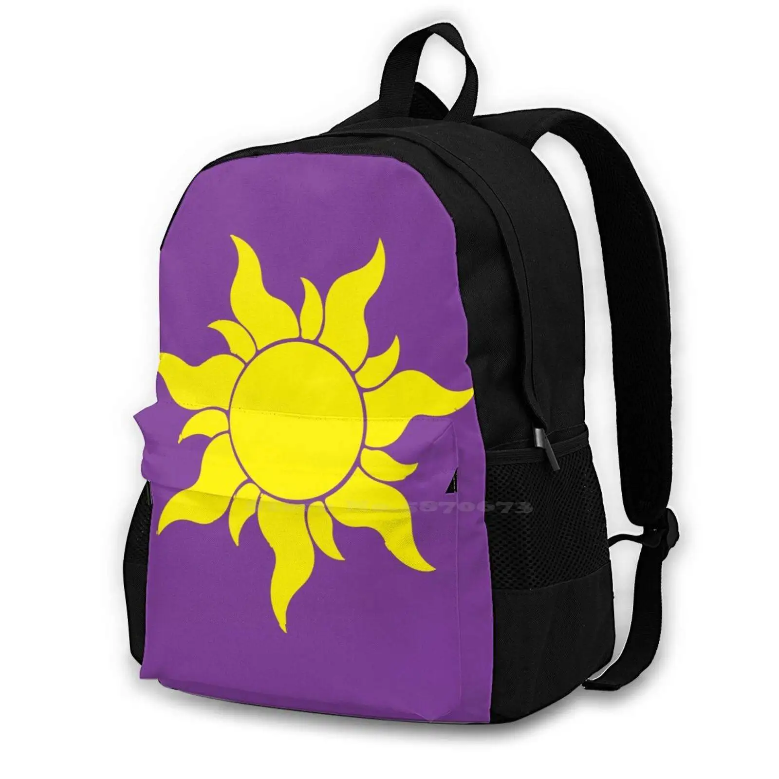 

Tangled Inspired Design Teen College Student Backpack Pattern Design Bags Tangled Sun