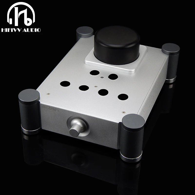 ALL Pure Aluminum Chassis For Hetan Maoshi Tube Amplifier Kits Enclosure Tube Preamplifier Shell case 202mm*80mm *282mm