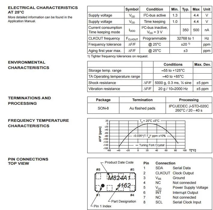 10PCS/ RV-4162-C7 32.768KHZ 32.768K Active clock module crystal oscillator